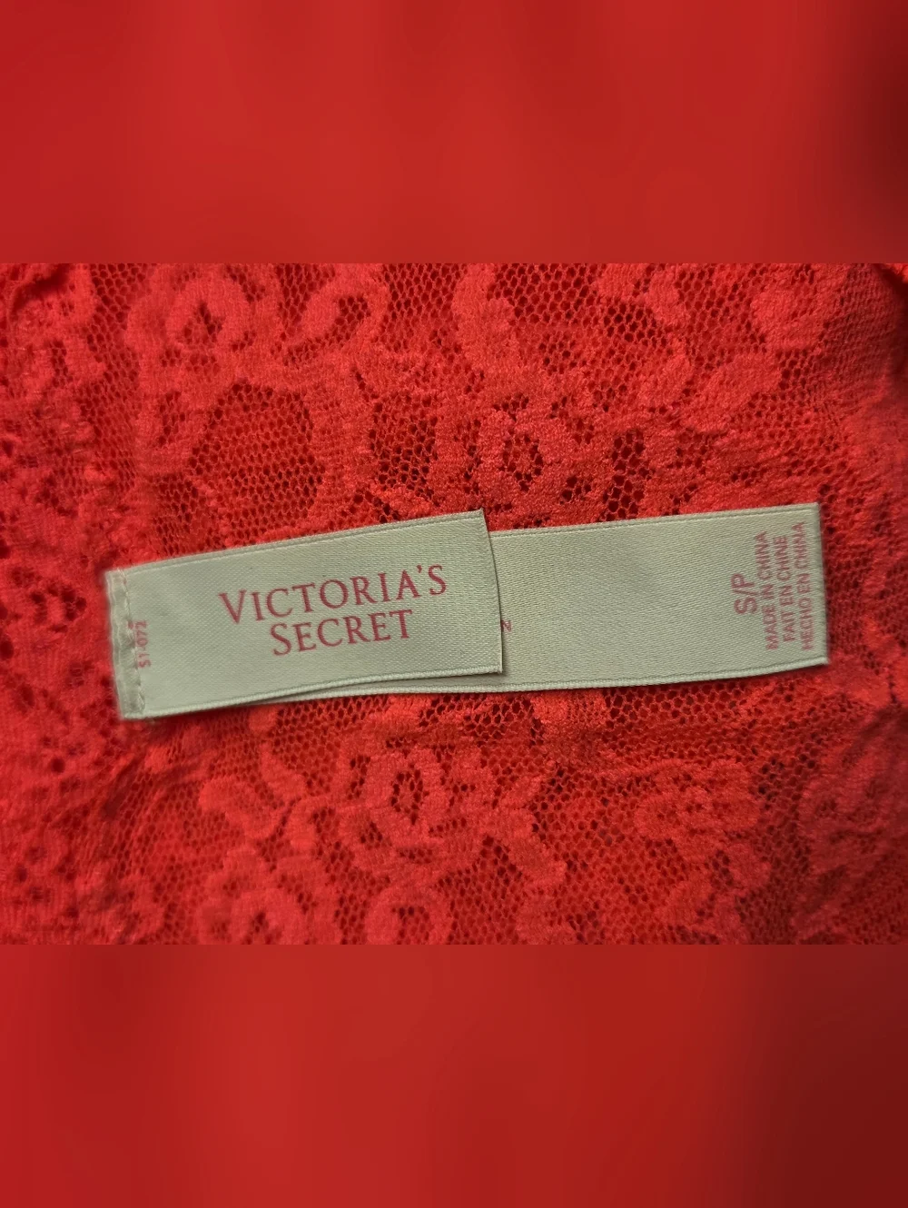 Victoria’s Secret Vintage Neon Pink Floral Lace Slip Dress Size S